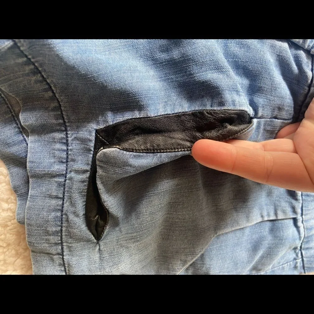 Funktional  100% leather Detail Shorts